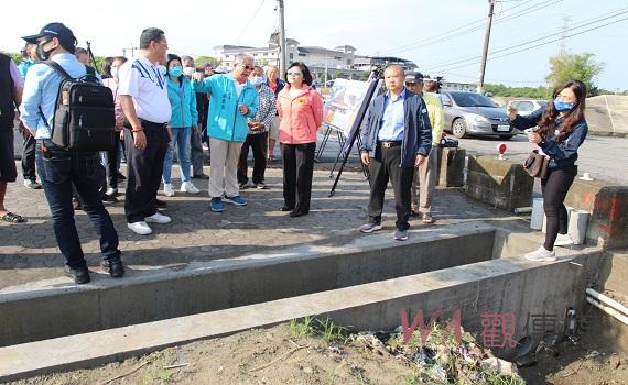 強固斗南道路改善及農水路建設 張麗善會同地方民代現勘