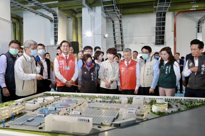 陳建仁視察台南安平再生水廠　肯定黃偉哲防患未然