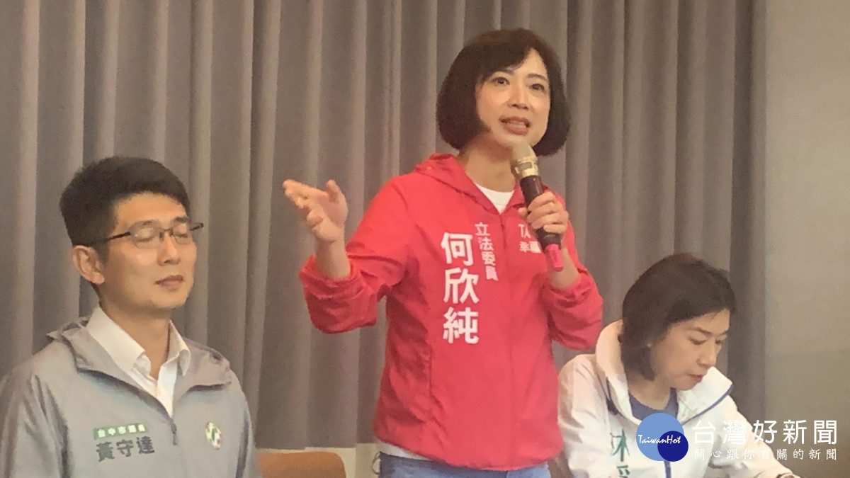 立委何欣純強調中六區登記參選立委的三年輕人都很優秀,兄弟上山各自努力,黨會支持勝選的那個人保住這一席。曾雪蒨攝