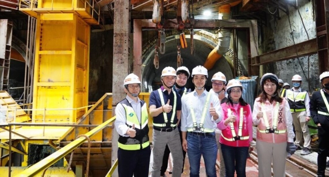 視察史上最難捷運工程「信義線東延段」 蔣萬安為同仁加油打氣 感謝工程團隊不斷克服難關
