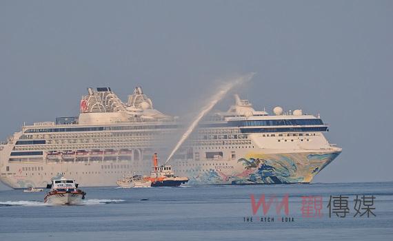 「名勝世界壹號」郵輪首航澎湖 開啟郵輪跳島旅遊新風潮