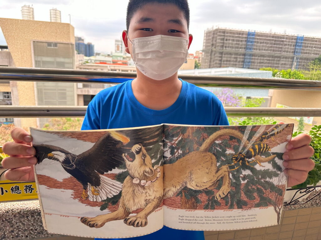 Fire Run繪本讓學生可以了解當地原住民的文化故事