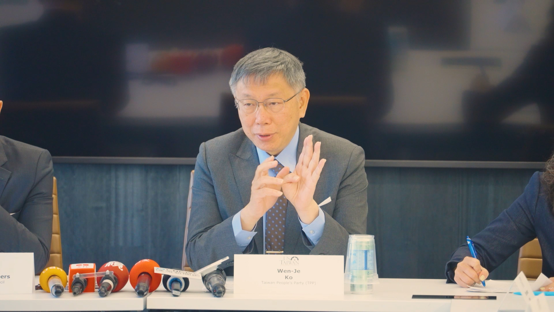 【有影】美台商會5月來台談合作無人機 柯文哲拜會被問是否支持這樣說 60 美台商會3