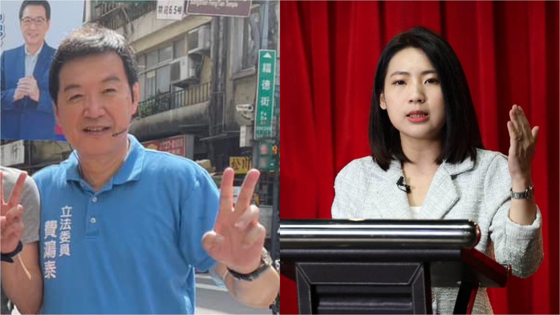 國民黨台北市立委第7選區(信義南松山)費鴻泰(左)與徐巧芯(右)之爭,22日公布結果。翻攝費鴻泰、徐巧芯臉書
