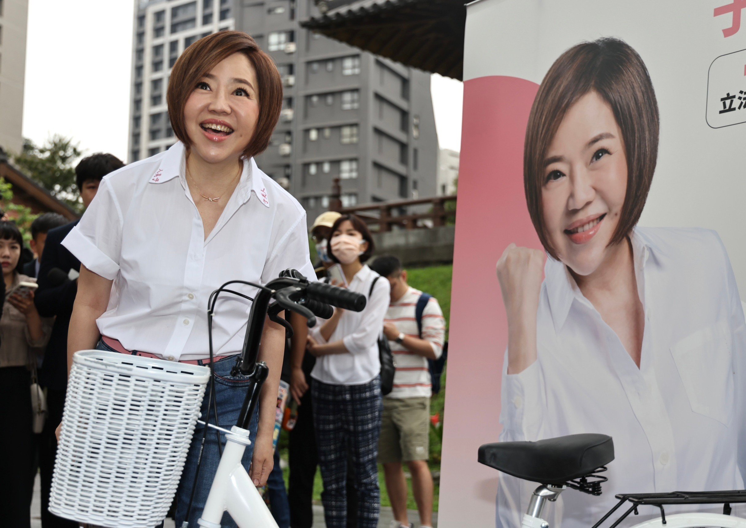 于美人20日宣布投入台北市立委第5選區(中正萬華)選舉。林啟弘攝