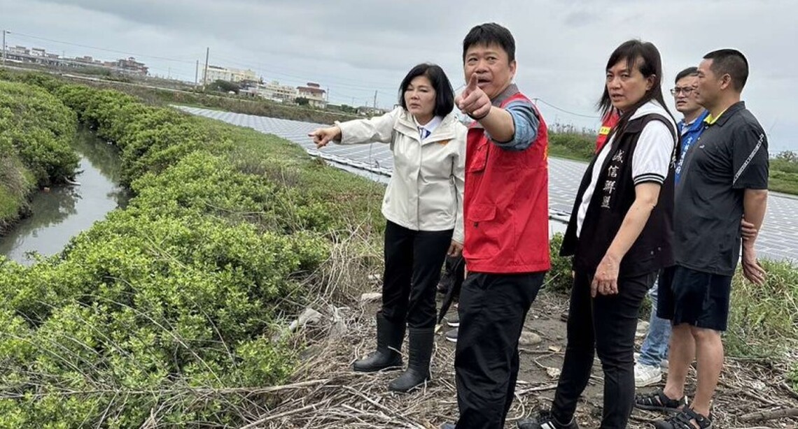 鋒面影響 張麗善勘查東勢、台西等地積淹水情形
