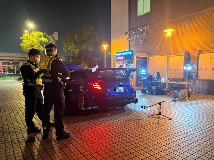 還靜於民 桃園環警監聯手掃蕩噪音車