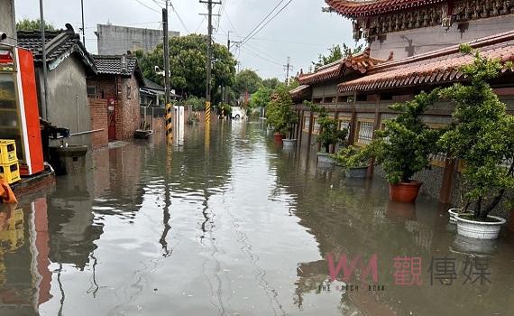 影/鋒面影響雲林沿海部分地區淹水 張麗善勘查東勢、台西等地情況