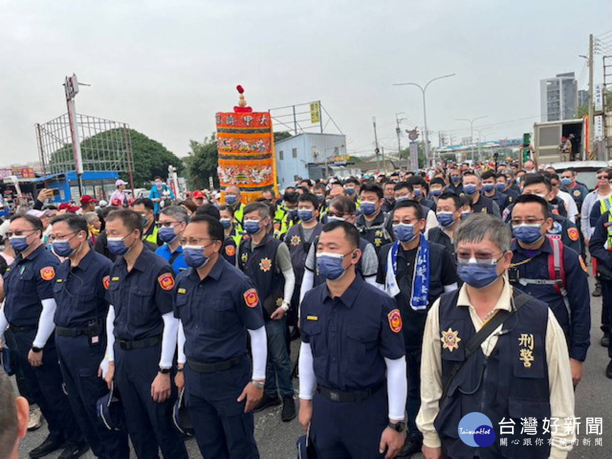 烏日警保護進香活動。林重鎣攝