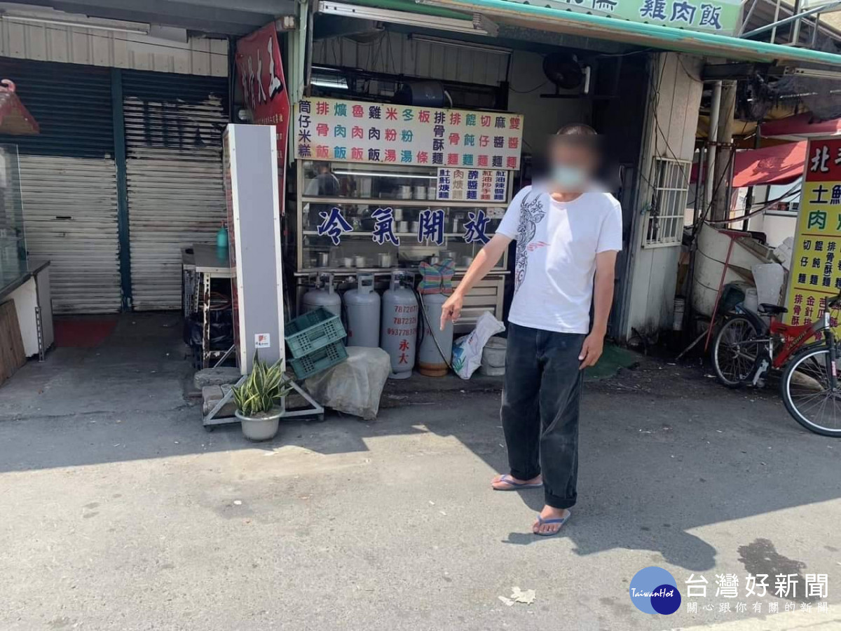 男子吃完麵以為丟了車，報警後尋回才發現是烏龍一場／警方提供