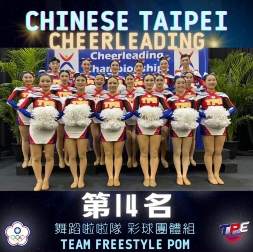 讓世界看見台灣!啦啦隊為台灣爭光勇奪世界第二