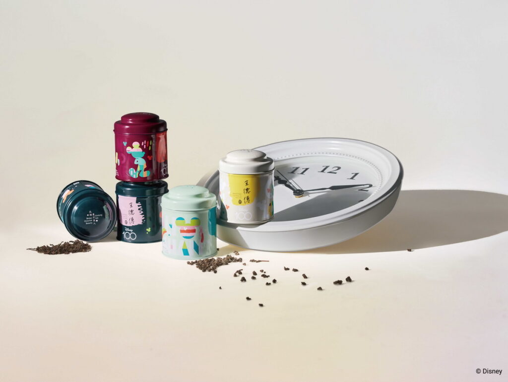 王德傳茶莊米奇探索系列茶品．包裝設計精緻，三角原葉袋茶提高沖泡便利性