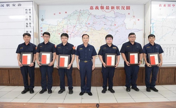 嘉縣員警為民服務優良　警局表揚6件6人