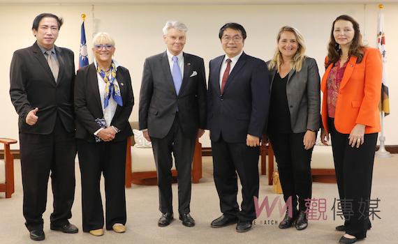 法國參議院副議長訪台南 黃偉哲:對台法關係意義重大
