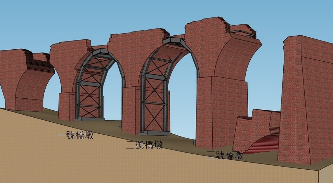 龍騰斷橋緊急加固工程將完工  縣定古蹟強化生命力
