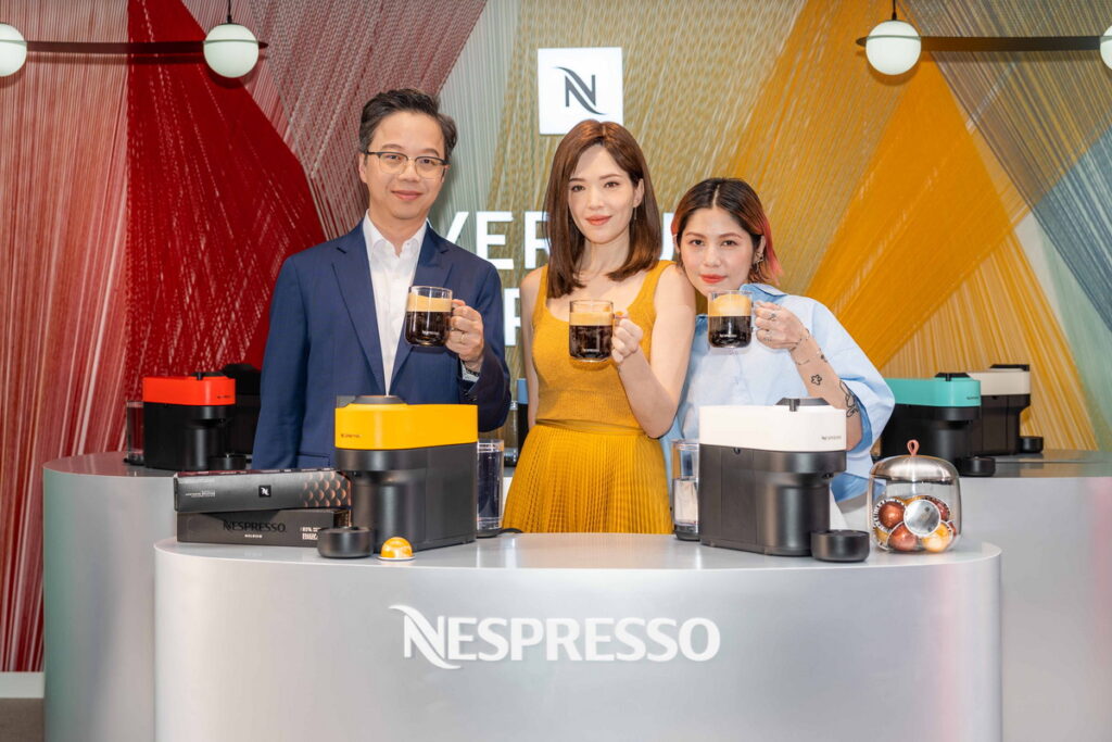 Nespresso VERTUO POP玩色咖啡快閃店開幕首日邀請Nespresso永續大使許瑋甯擔任嘉賓，一起開箱初夏最繽紛的玩色咖啡快閃店。