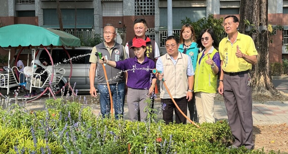 台南竹溪再生水啟用就近澆灌公園
