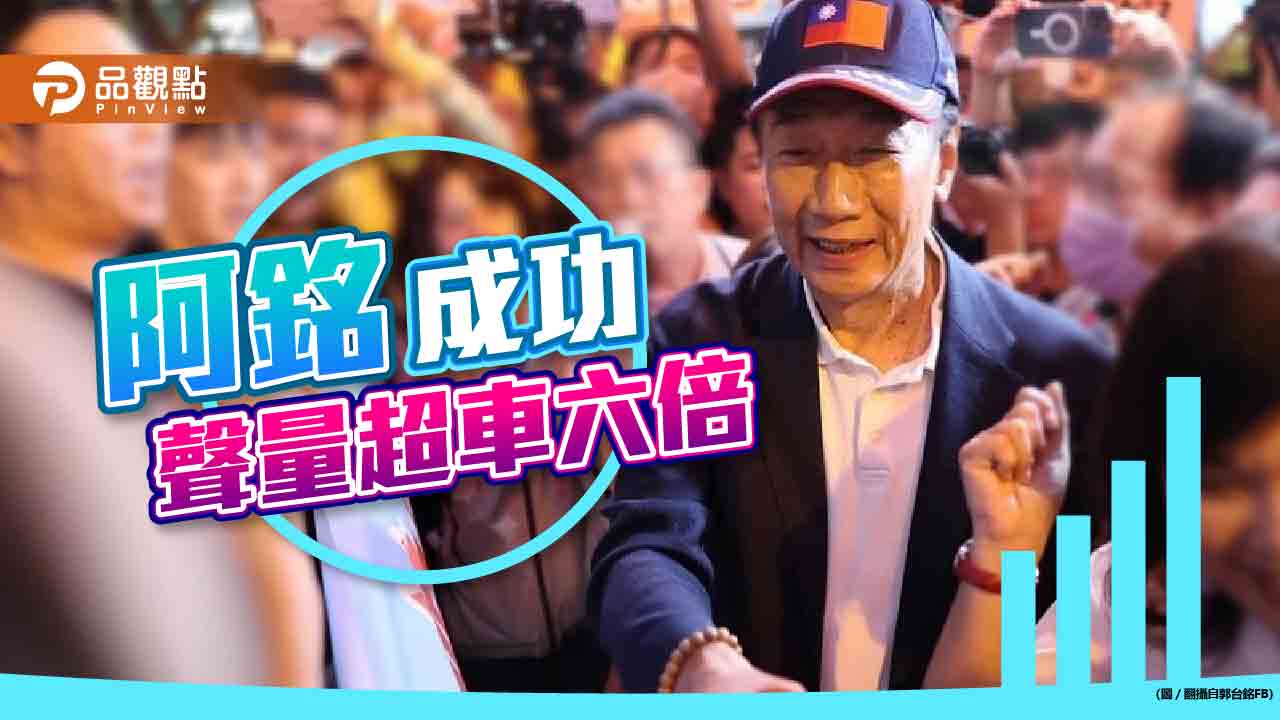 郭台銘自稱阿銘,聲量暴升超車其他人六倍