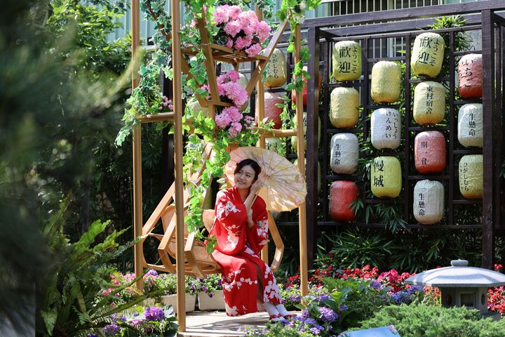花團錦簇/南庄花卉節迎賓 兩萬株花卉藝術盛宴