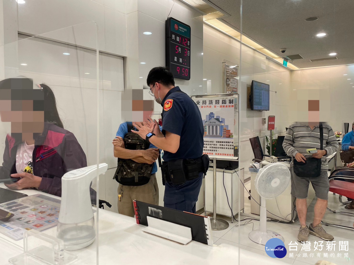 投資有風險沒有穩賺不賠，八德警攔阻380萬元。
