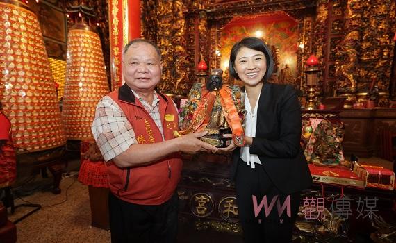 敦和宮財神爺聖誕 南投縣長許淑華盼盼為地方祈福