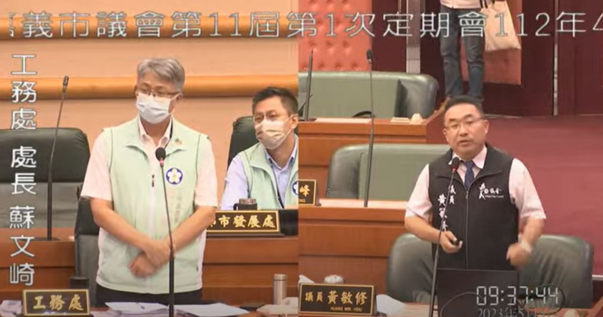 工務處處長蘇文崎澄清,涂前市長任內四年共清淤1萬2千多立方,單位有誤且有三聯單證明,並無造假/陳致愷翻攝<br /><br />
