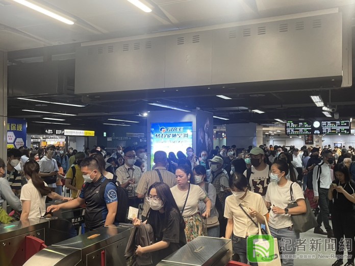 高鐵異常。記者爆料網line群提供