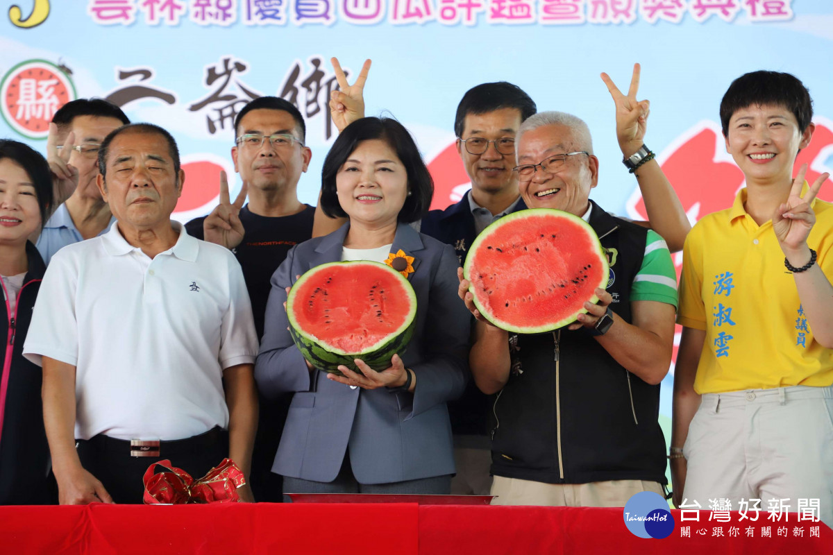雲林縣二崙西瓜節6日在二崙自強果菜市場登場/林詩涵翻攝
