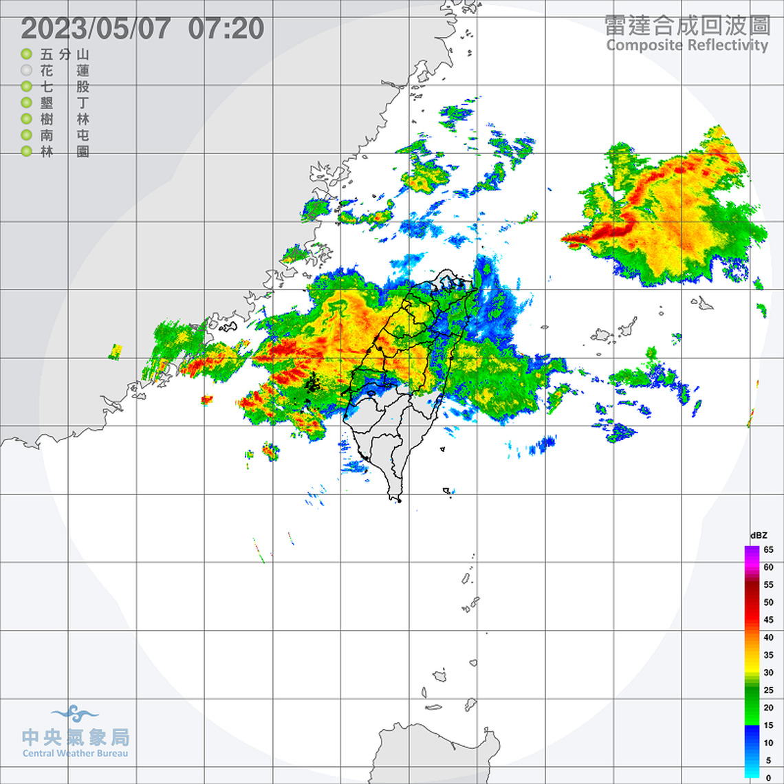 鋒面影響各地降雨增 中部以北東北部大雨