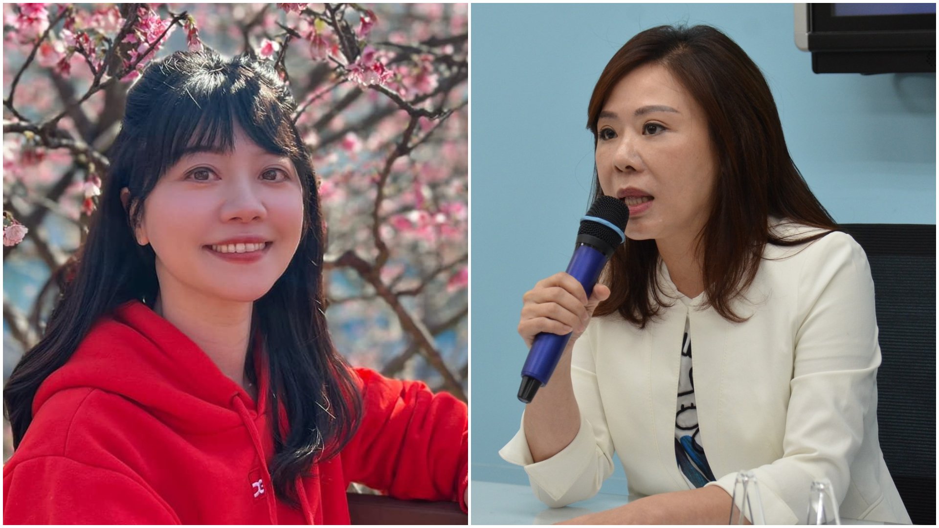 李彥秀(右)為內湖虐童案砲火猛攻對手高嘉瑜(左)。翻攝兩人臉書