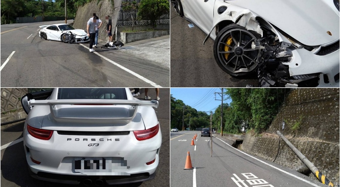 台3線99.6公里三灣路段事故 疑駕駛車速過快自撞電線桿