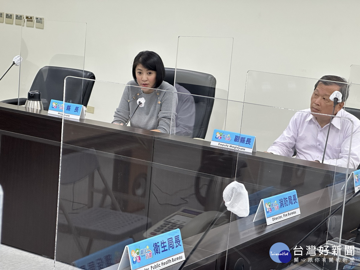 許縣長要求相關單位加強交通大執法宣導讓民眾都能瞭解。（記者扶小萍攝）
