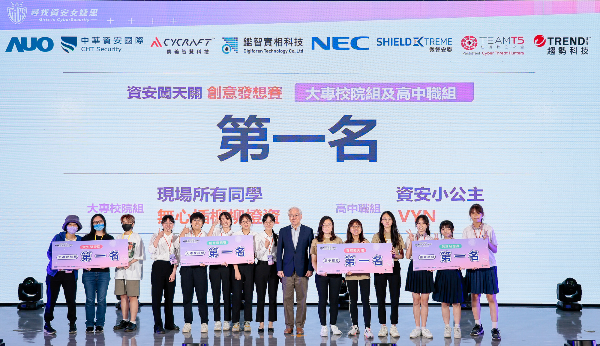 國科會揭曉第3屆「尋找資安女婕思」決賽優勝者