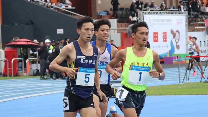 五千公尺李立軍再奪金 臺師大臺體大分摘銀銅