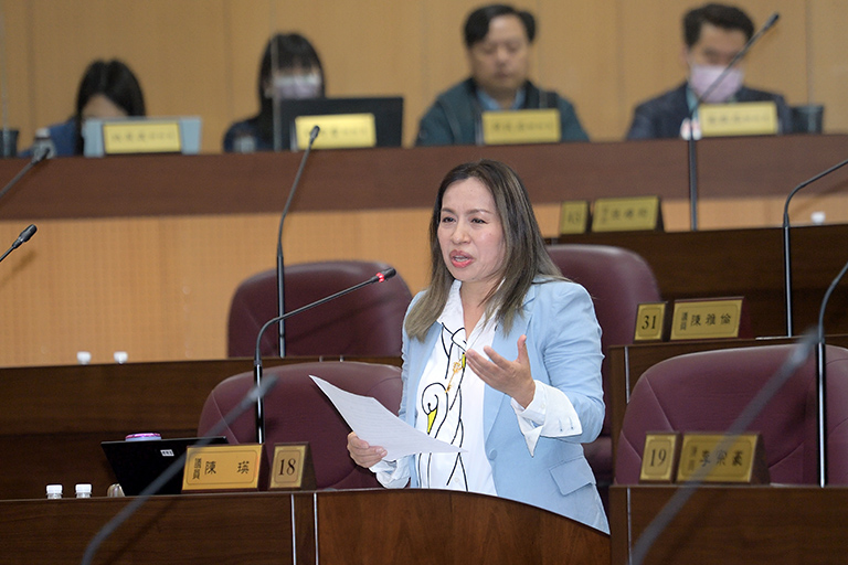 為原鄉發展請命,市議員陳瑛:應推動國際新新宜桃觀光,促銷農產品。(圖/市議會提供)