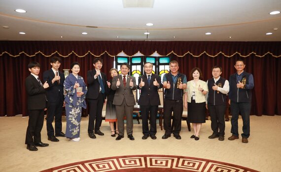 日本金澤市長村山卓拜會中市府   期待深化交流合作