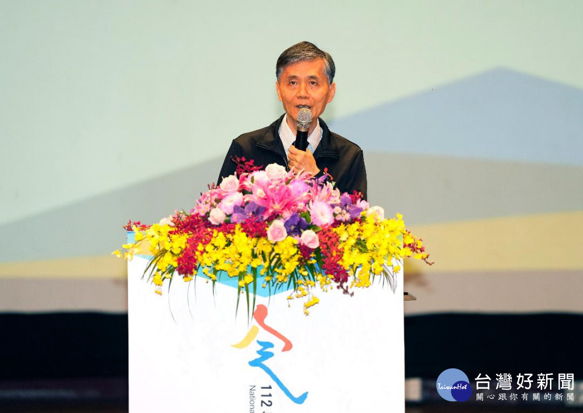 全國大專校院運動會圓滿落幕,全大運執委會主委-中原大學校長李英明致詞。