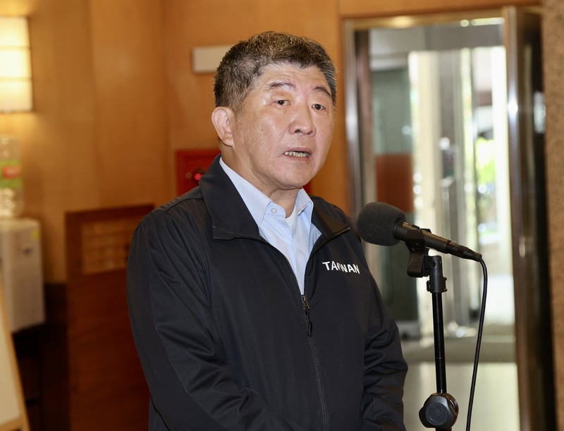 衛福部前部長陳時中。中央社