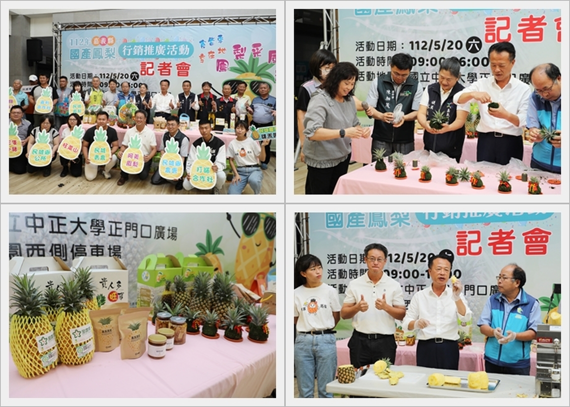 五月正好是嘉義金鑽鳳梨品質最優!鳳梨采風趣活動5月20日盛大舉行 吃鳳梨消暑