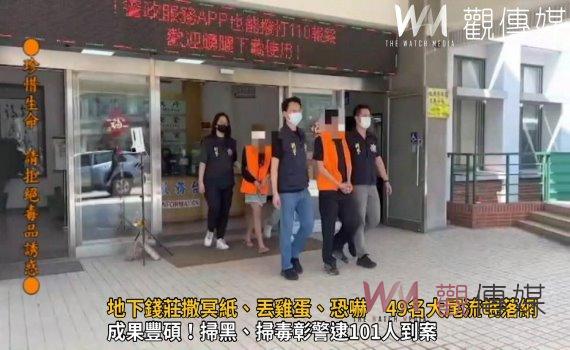 影/黑幫囂張!地下錢莊撒冥紙、丟雞蛋、恐嚇 49名大尾流氓落網