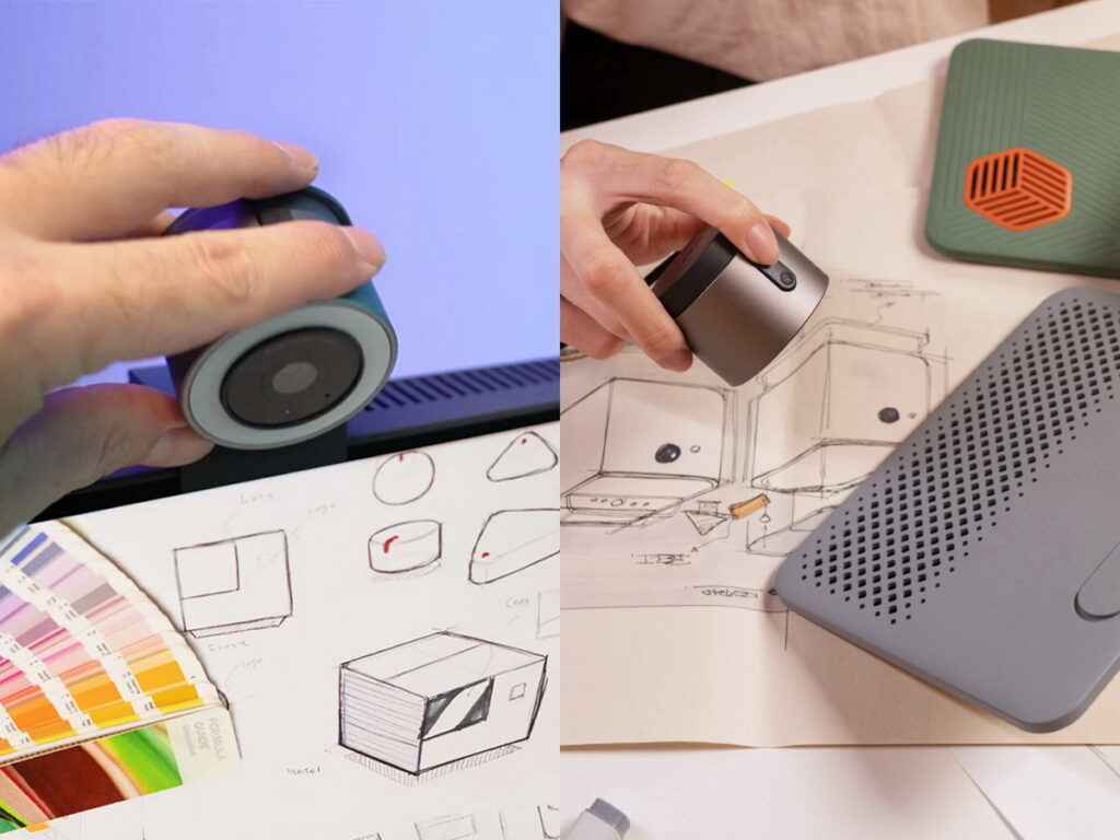-BenQ ideaCam 專業拍物視訊鏡頭,除了視訊功能,更具向下翻轉府拍實物,或以手持方式進行實物攝影等多項功能