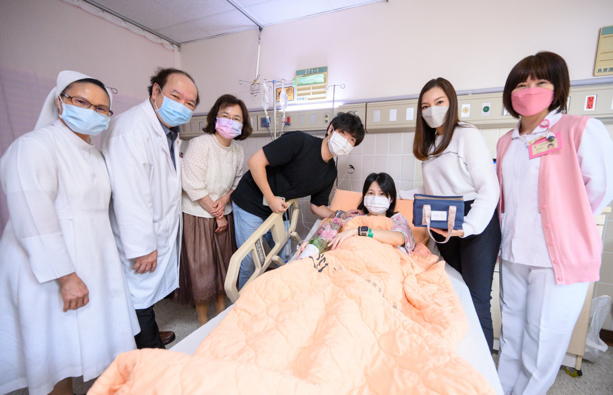 聖保祿醫院黃貴梅修女、聖保祿醫院戴維琛醫師、早產兒基金會張瑞幸董事長、安胎媽媽丈夫、安胎媽媽、永齡基金會曾馨瑩女士、聖保祿醫院蘇燕雲主任。