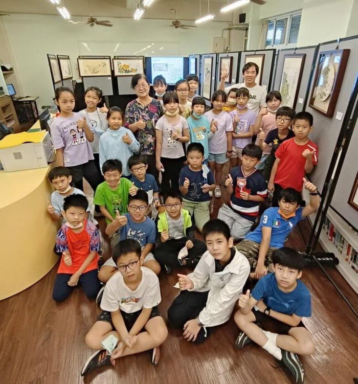 陳秀鳳彩墨畫個展27件彩墨創作 了解四季花卉生態有趣故事