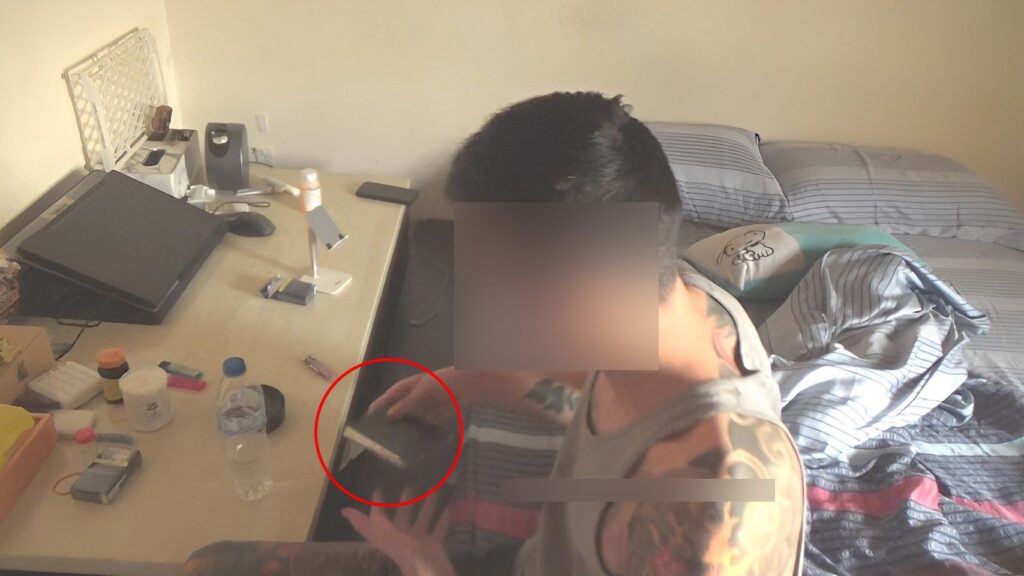 ▲ 警方持搜索票查獲張男購買之毒品愷他命與K盤等證物 (圖/台中市警察局 提供)