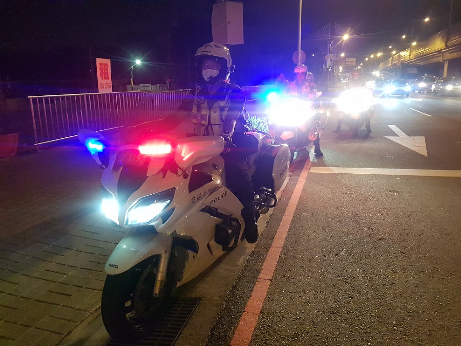 ▲ 中警局執行台74線大型重機威力巡邏,威力嚇阻酒駕 (圖/台中市警察局 提供)