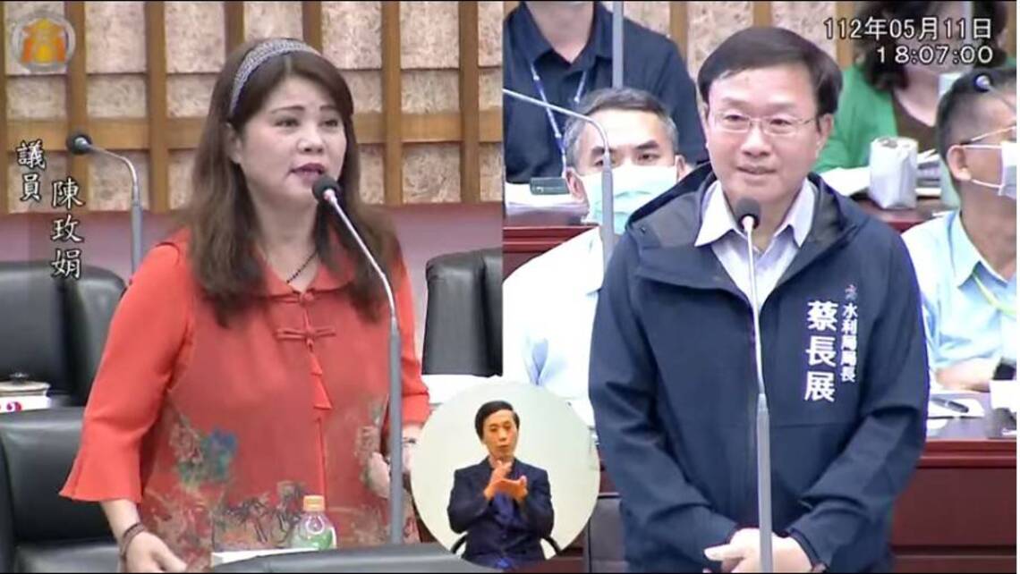 漾新聞|陳玫娟農林部門質詢要求為左楠自來水壓不足步道及護欄整修儘速修繕