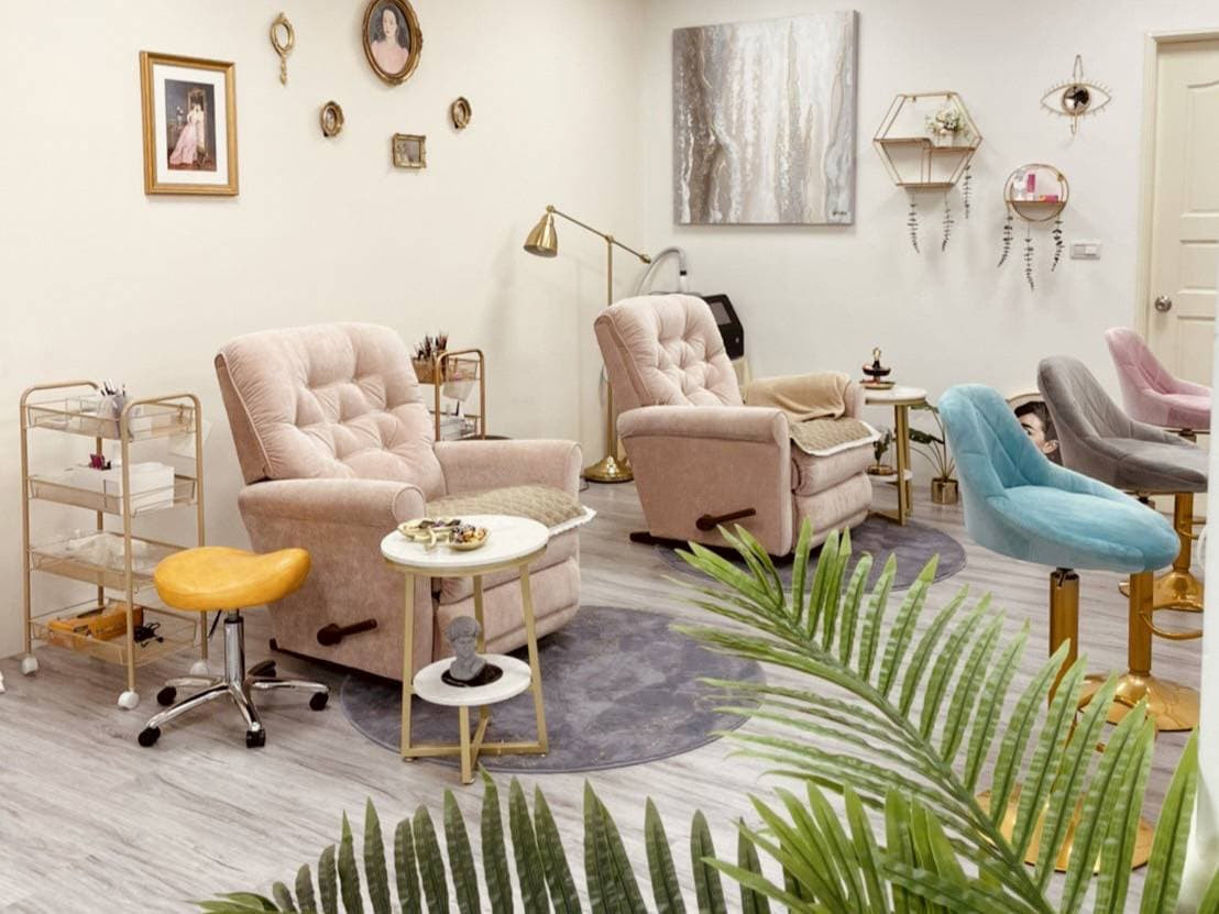 希恩美學設計透過紋繡,讓客人優雅面對日常生活。(圖/希恩美學設計)