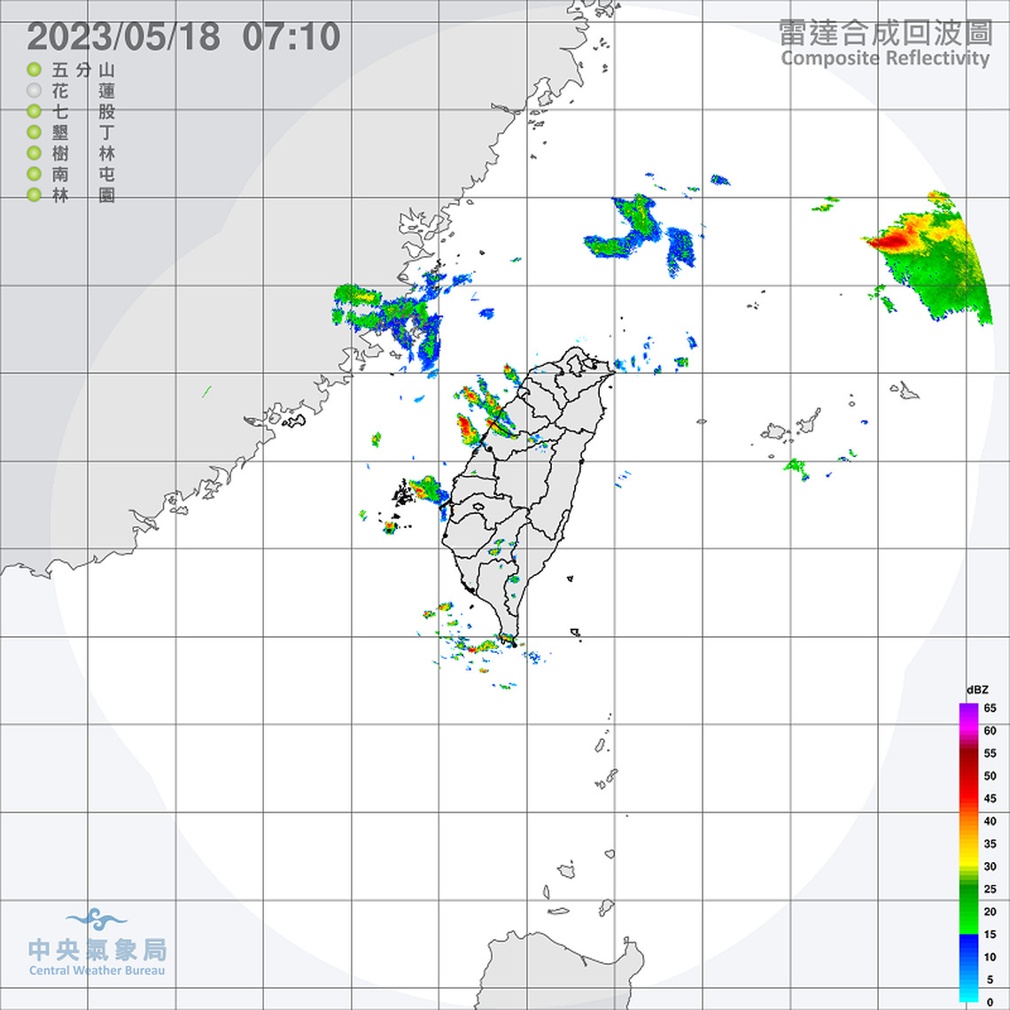 鋒面前緣高溫悶熱   晚起水氣逐漸增多