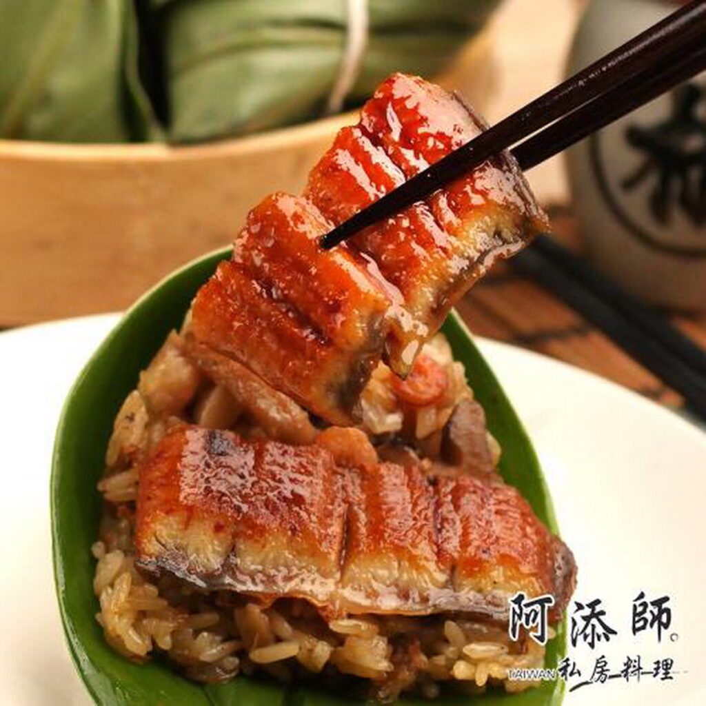 ▲東森購物網小編推薦新口味,台北市肉粽大賽得獎名廚【阿添師】經典鰻魚肉粽10顆組,售價$629,經典北部粽與蒲燒鰻魚的美完結合,口感鮮美。