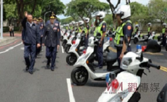 嘉義縣警局新購警用機車報到 縣長翁章梁親自視察授車校閱